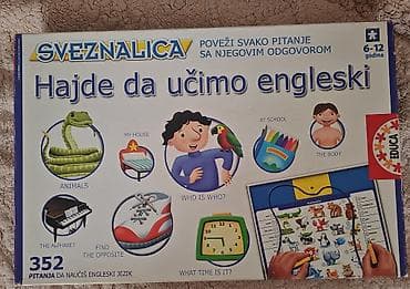Kreativne i edukativne igračke: Sa Educom Sveznalicom ćete lakše naučiti engleski. 352 pitanja koja na lalafo.rs — 1 Kreativne i edukativne igračke: Sa Educom Sveznalicom ćete lakše naučiti engleski. 352 pitanja koja — 1