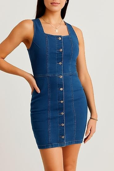💙 DENIM DOLL 💙 Haljina od kvalitetnog teksasa sa elastinom — prava na lalafo.rs — 2 💙 DENIM DOLL 💙 Haljina od kvalitetnog teksasa sa elastinom — prava — 2
