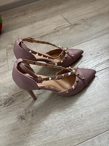 Ženske salonke sa kaišićima i nitnama - Boja: puder/roze (mauve) - na lalafo.rs — 2 Ženske salonke sa kaišićima i nitnama - Boja: puder/roze (mauve) - — 2