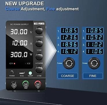 Laboratorijsko DC napajanje NICE-POWER 0-30V 0-10A (300W) - Izlaz: do na lalafo.rs — 5 Laboratorijsko DC napajanje NICE-POWER 0-30V 0-10A (300W) - Izlaz: do — 5