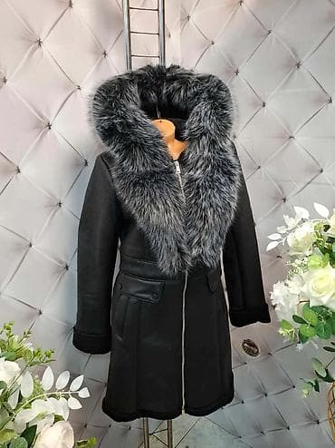 Elegantni ženski kaput sa krznom - Boja: crna - Dugačak, strukiran na lalafo.rs — 1 Elegantni ženski kaput sa krznom - Boja: crna - Dugačak, strukiran — 1