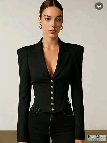 prsluk jaknica mango u: Ženski strukirani sako-korset - Model: elegantan sako sa dubokim V at lalafo.rs — 3 prsluk jaknica mango u: Ženski strukirani sako-korset - Model: elegantan sako sa dubokim V — 3