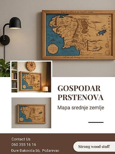 Antique Decor: Mapa srednje zemlje Gospodar prstenova LORD OF THE RINGS – MIDDLE at lalafo.rs — 1 Antique Decor: Mapa srednje zemlje Gospodar prstenova LORD OF THE RINGS – MIDDLE — 1