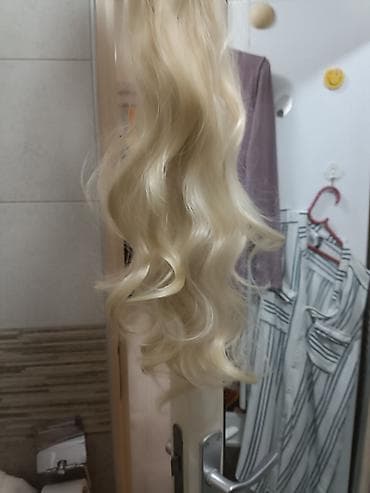 Prirodna plava kosa(rep) oko 100g - Boja: svetlo plava/blond (hladan na lalafo.rs Prirodna plava kosa(rep) oko 100g - Boja: svetlo plava/blond (hladan