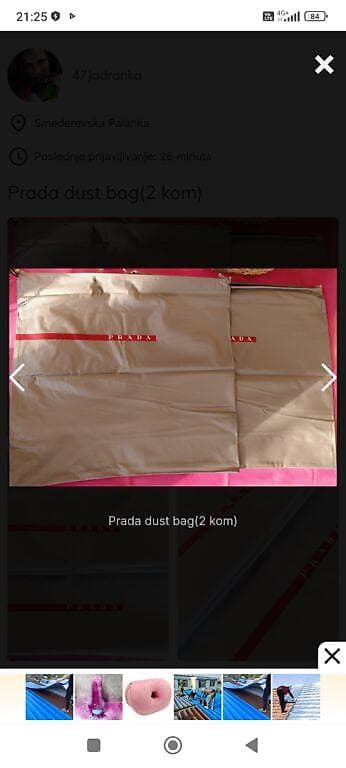 Prada veci dust bag za obucu,(moze i za duge cizme). tasne na lalafo.rs — 2 Prada veci dust bag za obucu,(moze i za duge cizme). tasne — 2