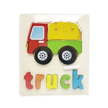 Drvena slagalica – kamion “truck” - Edukativna drvena slagalica sa na lalafo.rs Drvena slagalica – kamion “truck” - Edukativna drvena slagalica sa