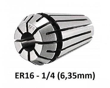 ER16 stezna čaura – 1/4" (6,35 mm) - Tip: ER16 - Prečnik stezne rupe at lalafo.rs — 3 ER16 stezna čaura – 1/4" (6,35 mm) - Tip: ER16 - Prečnik stezne rupe — 3