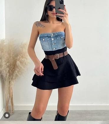 Mini suknja sa volanima + poklon kaiš - Model: ženska mini suknja sa na lalafo.rs — 2 Mini suknja sa volanima + poklon kaiš - Model: ženska mini suknja sa — 2