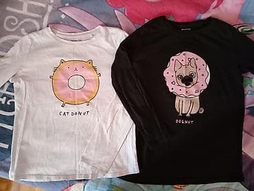 Dve pamučne bluze vel 158-164, bez oštećenja. Cena je za obe na lalafo.rs — 1 Dve pamučne bluze vel 158-164, bez oštećenja. Cena je za obe — 1