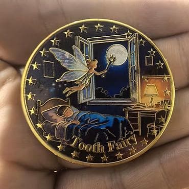 Zubic Vila zlatni novcic Tooth Fairy NOVO Poklon novčić Vile zubić na lalafo.rs — 1 Zubic Vila zlatni novcic Tooth Fairy NOVO Poklon novčić Vile zubić — 1