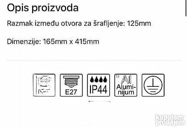 Šifra:61763 Brend: MITEA Lighting Artikal: Stubna lampa Tip grla: E27 na lalafo.rs — 2 Šifra:61763 Brend: MITEA Lighting Artikal: Stubna lampa Tip grla: E27 — 2