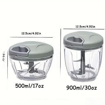 Ručna seckalica 500ml/ 900 ml NOVO. OPIS PROIZVODA: Imam dva modela na lalafo.rs Ručna seckalica 500ml/ 900 ml NOVO. OPIS PROIZVODA: Imam dva modela