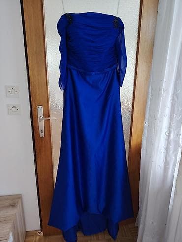 Elegantna duga večernja haljina u kraljevsko plavoj boji. *poobim na lalafo.rs — 1 Elegantna duga večernja haljina u kraljevsko plavoj boji. *poobim — 1