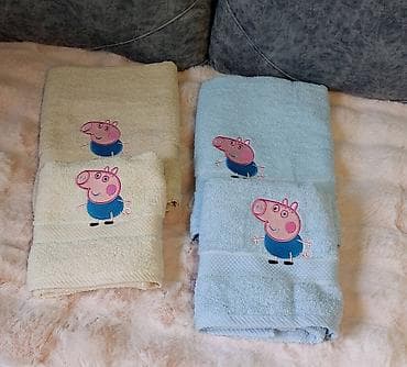 Dečiji set peškira sa izvezenim likovima crtanih junaka. - na lalafo.rs — 4 Dečiji set peškira sa izvezenim likovima crtanih junaka. - — 4