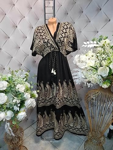 Boho maxi haljina sa bogatim vezom - Dugi, lepršavi kroj sa laganim na lalafo.rs — 4 Boho maxi haljina sa bogatim vezom - Dugi, lepršavi kroj sa laganim — 4