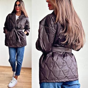 🔥Ženska prošivena jakna na akciji – kratki model sa pojasom na lalafo.rs — 7 🔥Ženska prošivena jakna na akciji – kratki model sa pojasom — 7