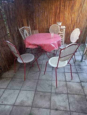 Sets of table and chairs: Baštenski set za sedenje – metal - Komplet se sastoji od okruglog at lalafo.rs — 1 Sets of table and chairs: Baštenski set za sedenje – metal - Komplet se sastoji od okruglog — 1