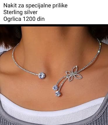 Ogrlica za specijalne prilike – sterling silver. Elegantna otvorena na lalafo.rs Ogrlica za specijalne prilike – sterling silver. Elegantna otvorena