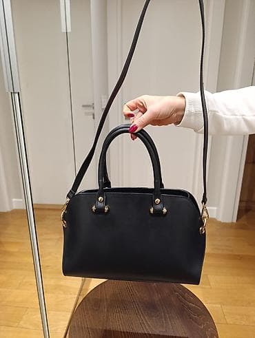 Crna kozna torba – TT Bagatt - Materijal: spolja kombinacija glatke at lalafo.rs — 6 Crna kozna torba – TT Bagatt - Materijal: spolja kombinacija glatke — 6