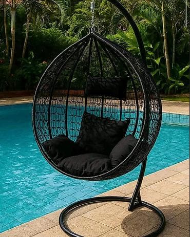 Viseća korpa/fotelja za dvorište i terasu sa samostojećim stalkom - na lalafo.rs Viseća korpa/fotelja za dvorište i terasu sa samostojećim stalkom -