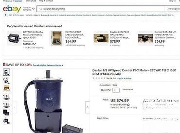 Electric Motors: 0885 Speed Control PSC Motor - DAYTON; Model: 23L398; Specifikacija at lalafo.rs — 8 Electric Motors: 0885 Speed Control PSC Motor - DAYTON; Model: 23L398; Specifikacija — 8