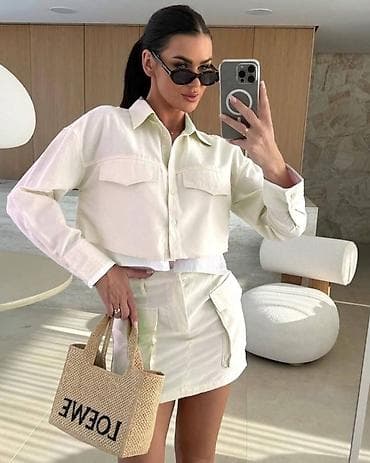 zenske broj: 💫Dvodelni ženski komplet – košulja i mini suknja - Stil: moderan at lalafo.rs — 6 zenske broj: 💫Dvodelni ženski komplet – košulja i mini suknja - Stil: moderan — 6