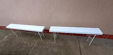 Table bases: Klupe 2 komada po 2 m,dve po 1,3 m i jedna 1,2 m, preuzimanje at lalafo.rs — 3 Table bases: Klupe 2 komada po 2 m,dve po 1,3 m i jedna 1,2 m, preuzimanje — 3