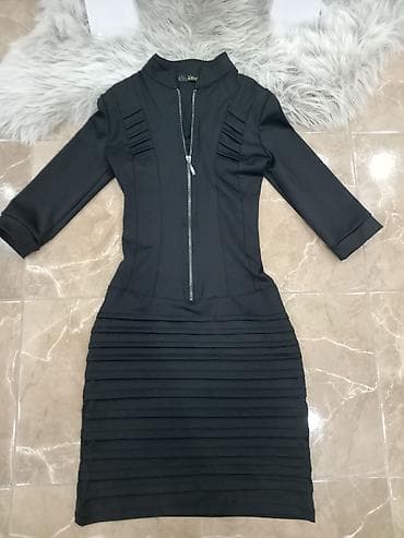 Crna ženska haljina – Pop Elite, veličina 36 - Model: uska silueta do na lalafo.rs — 1 Crna ženska haljina – Pop Elite, veličina 36 - Model: uska silueta do — 1