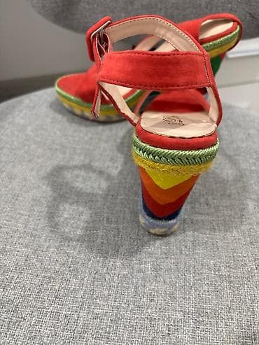 Ženske sandale na punu petu – Limei, broj 38. - Gornjište: crveni na lalafo.rs — 3 Ženske sandale na punu petu – Limei, broj 38. - Gornjište: crveni — 3