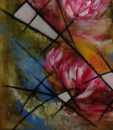 Umetnička slika na platnu sa blind ramom 30x25cm rađena akrilnim na lalafo.rs — 2 Umetnička slika na platnu sa blind ramom 30x25cm rađena akrilnim — 2