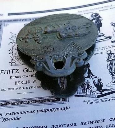 Vintage bronzani grčki držač štipaljka. Vintage Bronze Greek God na lalafo.rs — 2 Vintage bronzani grčki držač štipaljka. Vintage Bronze Greek God — 2