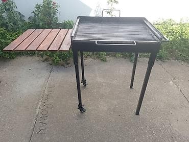 Roštilj na ćumur od čelika sa rešetkom i nogarama - Pravougaoni na lalafo.rs — 8 Roštilj na ćumur od čelika sa rešetkom i nogarama - Pravougaoni — 8