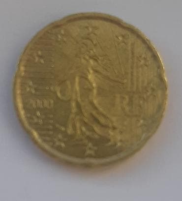 Francuski kovanac od 20 eurocenti – godina 2000. - Nominala: 20 at lalafo.rs Francuski kovanac od 20 eurocenti – godina 2000. - Nominala: 20