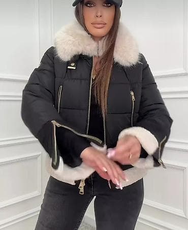 kozna jakna sa: Ženska zimska jakna – kratki puffer kroj sa detaljima od veštačkog na lalafo.rs — 9 kozna jakna sa: Ženska zimska jakna – kratki puffer kroj sa detaljima od veštačkog — 9