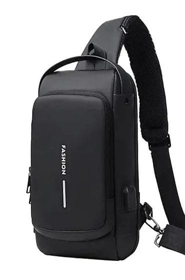 Univerzalna crossbody torbica/ranac preko jednog ramena – crna - na lalafo.rs — 4 Univerzalna crossbody torbica/ranac preko jednog ramena – crna - — 4