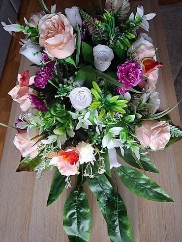 Dekorativni aranžman od veštačkog cveća – bogata, raskošna kompozicija na lalafo.rs — 2 Dekorativni aranžman od veštačkog cveća – bogata, raskošna kompozicija — 2