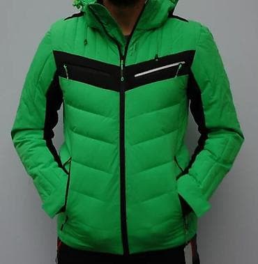 kom sa etiketom: Muška zimska jakna – zelena/crna - Sportski kroj sa panelima od at lalafo.rs — 7 kom sa etiketom: Muška zimska jakna – zelena/crna - Sportski kroj sa panelima od — 7