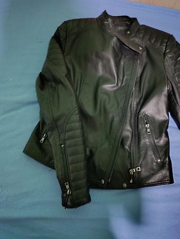 Ženska kožna jakna u biker stilu – crna - Materijal: prirodna koža na lalafo.rs — 7 Ženska kožna jakna u biker stilu – crna - Materijal: prirodna koža — 7