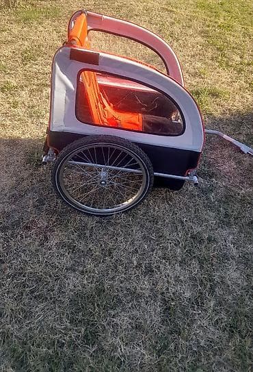 Prikolica za bicikl za prevoz dece/pasa moze za dvoje dece treba samo na lalafo.rs — 3 Prikolica za bicikl za prevoz dece/pasa moze za dvoje dece treba samo — 3