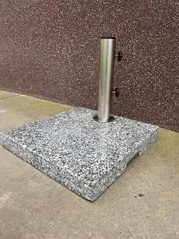 Granitsko postolje za suncobran sa inox držačem - Masivna kvadratna na lalafo.rs Granitsko postolje za suncobran sa inox držačem - Masivna kvadratna