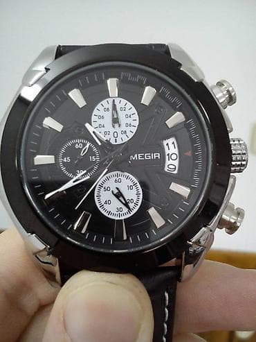 Muski rucni sat sa hronografima i datumom-Nov U ponudi crna i bela na lalafo.rs — 10 Muski rucni sat sa hronografima i datumom-Nov U ponudi crna i bela — 10