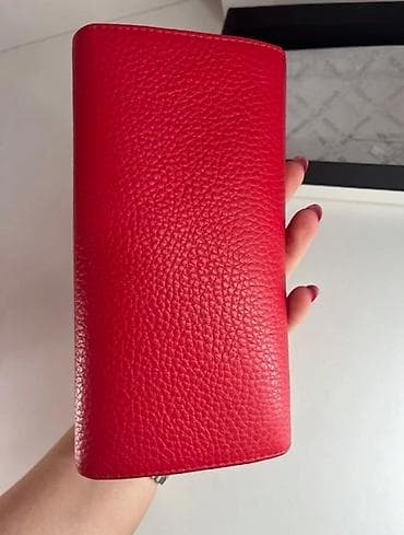 Mona kožni ženski novčanik – crveni - Materijal: prirodna, zrnasto at lalafo.rs — 5 Mona kožni ženski novčanik – crveni - Materijal: prirodna, zrnasto — 5