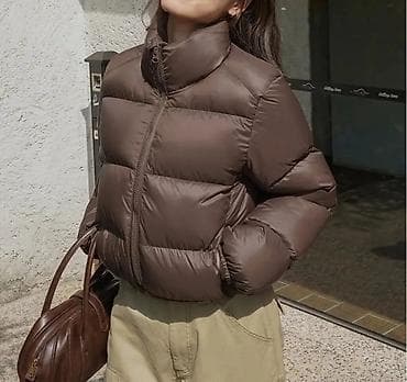 Ženska kratka puf jakna – čokoladno braon - Kroj: cropped/kratka na lalafo.rs — 6 Ženska kratka puf jakna – čokoladno braon - Kroj: cropped/kratka — 6