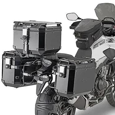 Aluminijumski set kofera za motocikl sa kompletnim nosačima - na lalafo.rs Aluminijumski set kofera za motocikl sa kompletnim nosačima -