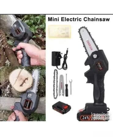 Cordless Chainsaws: Aku Električna mini testera - Novo Dobrodošli u Davidov shop online at lalafo.rs — 1 Cordless Chainsaws: Aku Električna mini testera - Novo Dobrodošli u Davidov shop online — 1
