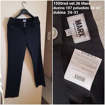 pantalone butiku ali: Ženske pantalone MARX – model “Designed for Her” - Boja: crna - na lalafo.rs — 1 pantalone butiku ali: Ženske pantalone MARX – model “Designed for Her” - Boja: crna - — 1