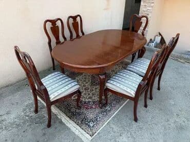 Stilske garniture: Stilski CHERRY trpezarijski sto i 6 stolica - ODLIČNO STANJE 🍽️✨ na lalafo.rs — 5 Stilske garniture: Stilski CHERRY trpezarijski sto i 6 stolica - ODLIČNO STANJE 🍽️✨ — 5