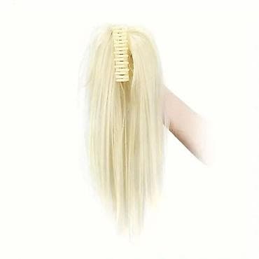 Ekstenzija za kosu sa šnalom – visoki rep - Tip: sintetička na lalafo.rs — 2 Ekstenzija za kosu sa šnalom – visoki rep - Tip: sintetička — 2