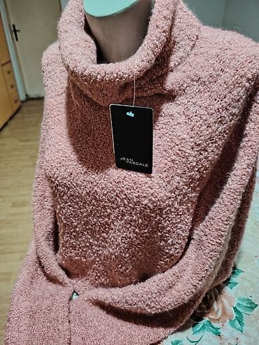 Ženski džemper sa rol-kragnom – boja puder/roze - Materijal: meka na lalafo.rs — 6 Ženski džemper sa rol-kragnom – boja puder/roze - Materijal: meka — 6