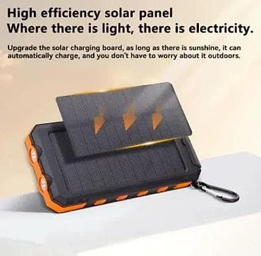 Solarni power bank sa solarnim panelom visokog stepena efikasnosti – na lalafo.rs Solarni power bank sa solarnim panelom visokog stepena efikasnosti –